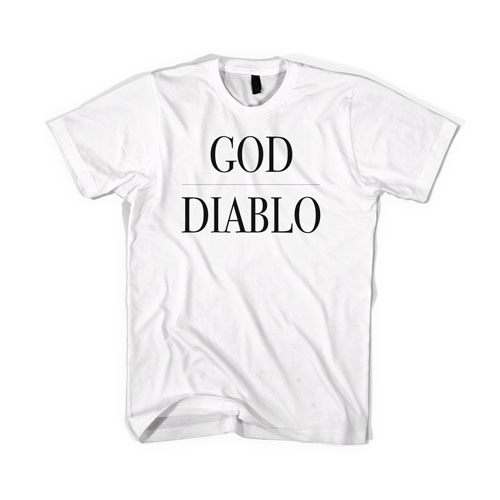 BLACKSCALE God Diablo T-Shirt, White