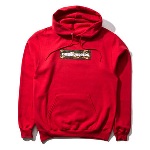 THE HUNDREDS X CHAMPION CAMO BAR PULLOVER RED