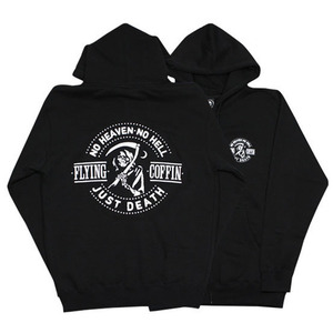 FLYING COFFIN JUST DEATH ZIP-UP