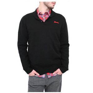 МИШКА Crest Shawl Collar Sweater [1]