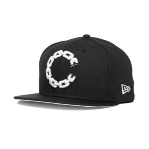 CROOKS &amp; CASTLES Mens Woven Fitted Cap - Chain C Dots [1]