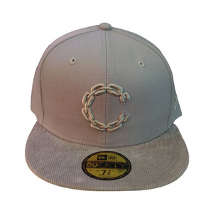 CROOKS &amp; CASTLES Mens Woven Fitted Cap- New Chain C Quilted [2]