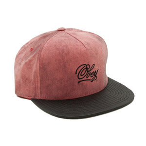 OBEY BLEEKER HAT MINERAL RED
