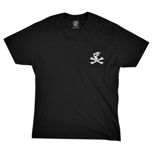 FAMOUS BUILT TOO FAST POCKET TEE BLK 