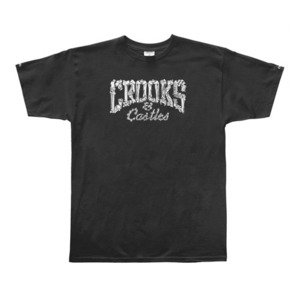 CROOKS &amp; CASTLES Men&#039;s Knit Crew T-Shirt - Corpse Core Logo