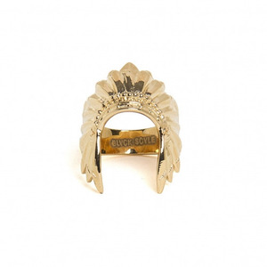BLACK SCALE Warbonnet Ring (Gold) 