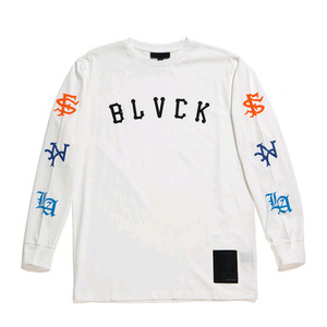 BLACK SCALE All City L/S T-Shirts (White)