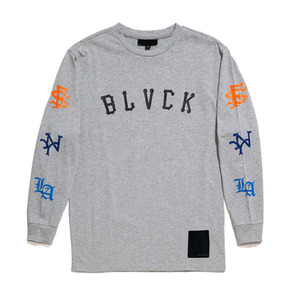 BLACK SCALE All City L/S T-Shirts (Heather Grey )