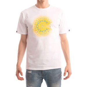 CROOKS &amp; CASTLES Men&#039;s Knit Crew T-Shirt - Mirrors (White) 