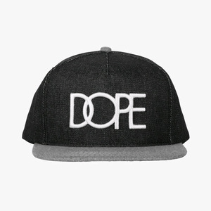 DOPE Classic Logo Snapback (Black/Grey) 