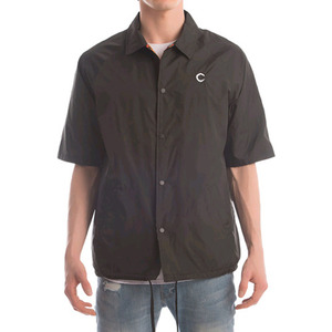 CROOKS &amp; CASTLES  Woven S/S Jacket - High Chief (Black)