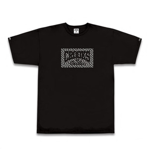 CROOKS &amp; CASTLES  Knit Crew T-Shirt - Infinity Box Logo (Black)