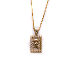 Design By TSS JESUS SQUARE NECKLACE - GOLD
