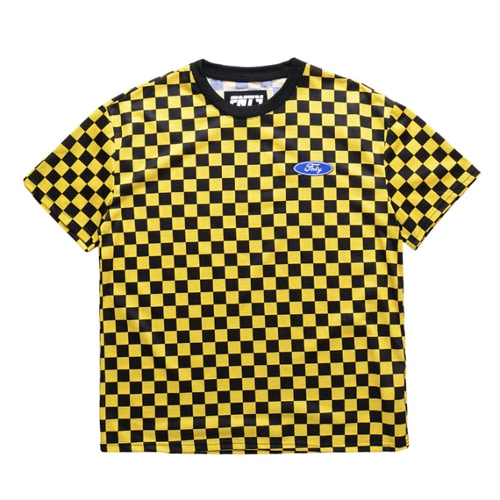 FNTY Checker T-Shirt Yellow