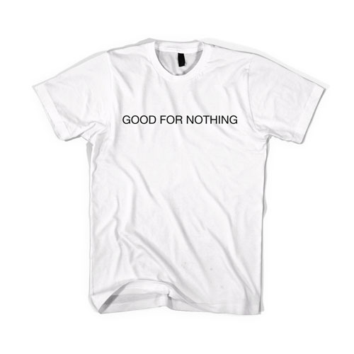 BLACKSCALE Good For Nothing T-Shirt WHITE