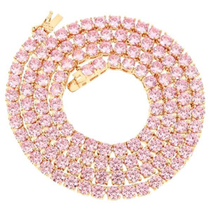 ROI&#039;AL Pink Tennis Necklace