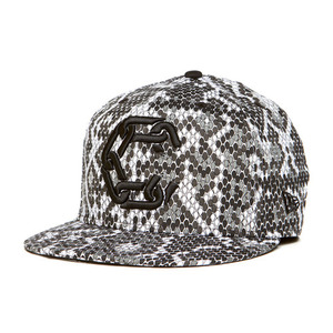CROOKS &amp; CASTLES Mens Woven Fitted Jungle Cap - New Chain C [2]