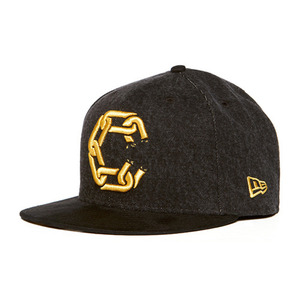 CROOKS &amp; CASTLES Mens Woven Fitted Jungle Cap - New Chain C [3]