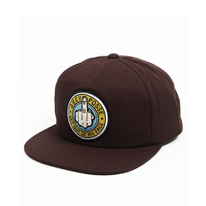 OBEY OUT HERE SNAPBACK BROWN