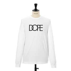 DOPE Logo L/S Tee White