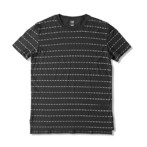 CROOKS &amp; CASTLES Men&#039;s Knit Crew T-Shirt - Storm (Black) 