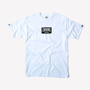 CROOKS &amp; CASTLES  Knit Crew T-Shirt - Minibox Logo (White)